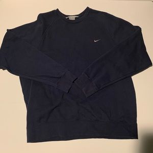 Vtg navy blue small swoosh Nike crewneck